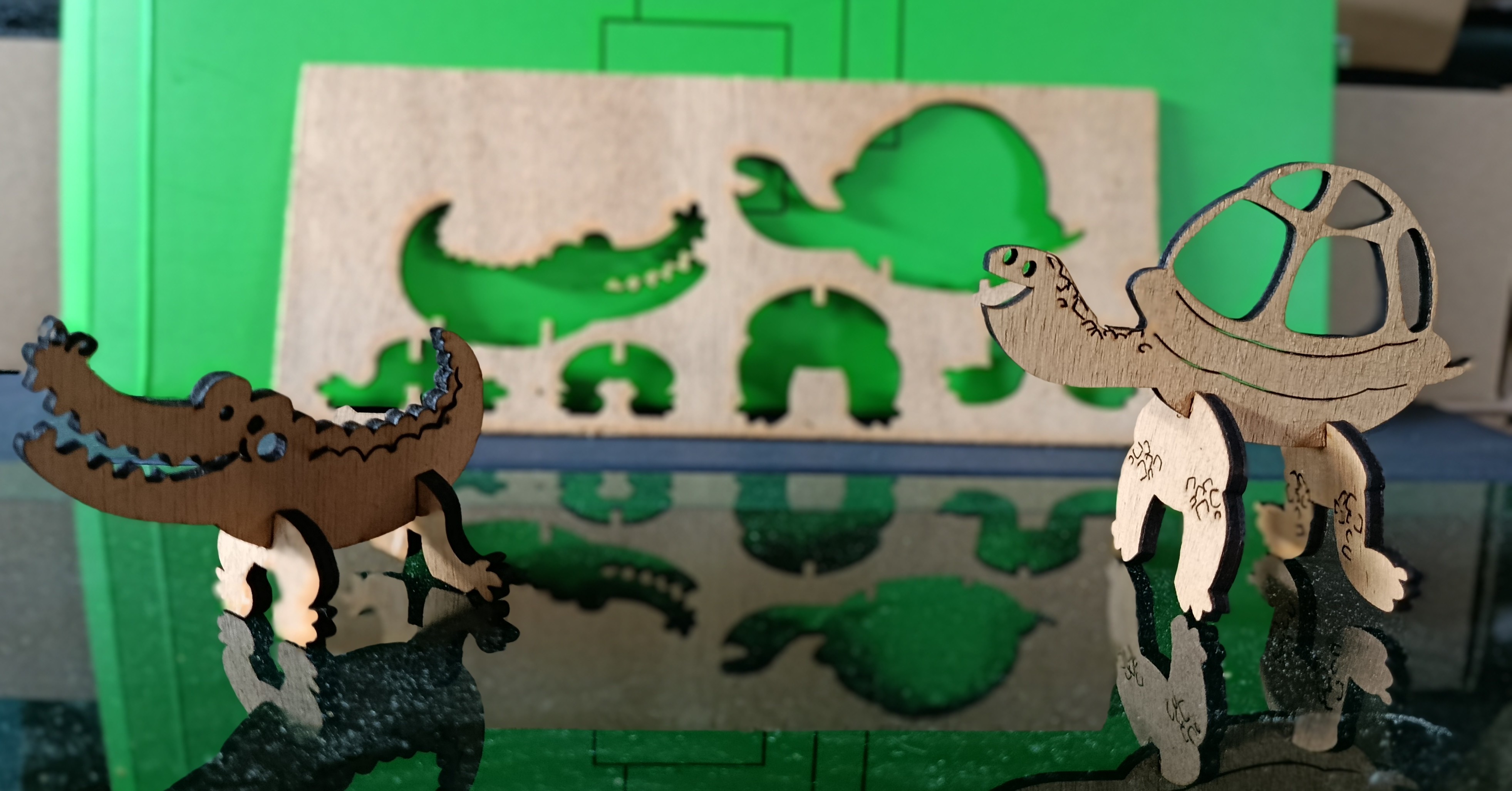 Animaux en relief à assembler